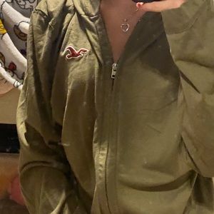 NWOT green hollister jacket